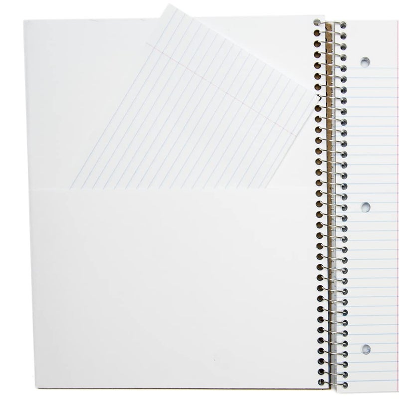 Top Flight Wired 5-Subject Wirebound Notebook with 8 Pockets, 160 Sheets, College Rule, 11 x 8.875 Inches, 1 Notebook, Cover May Vary (33182) - Image 4